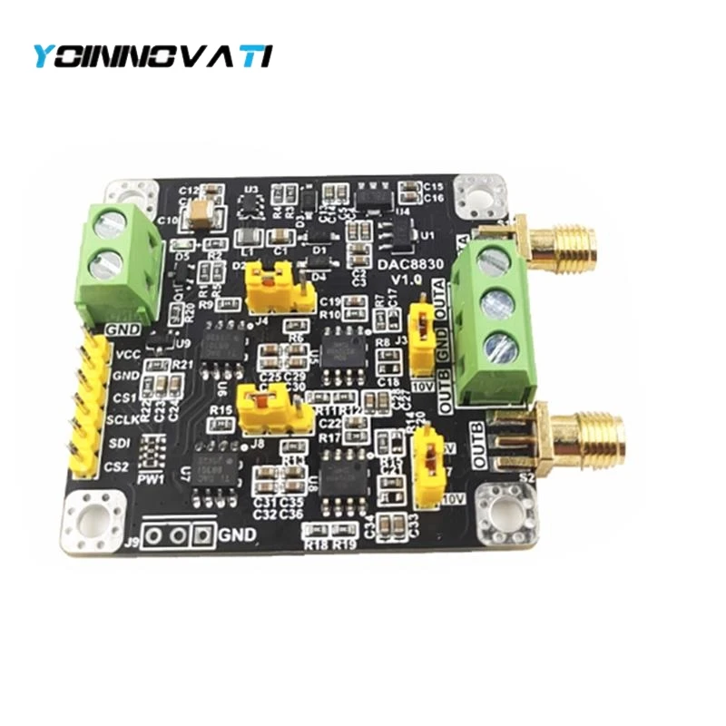 1PCS DAC8830 Module Dual Channel 2 Channel 16 Bit Digital-to-Analog Converter DAC Module 0-5V 0-10V ±10V