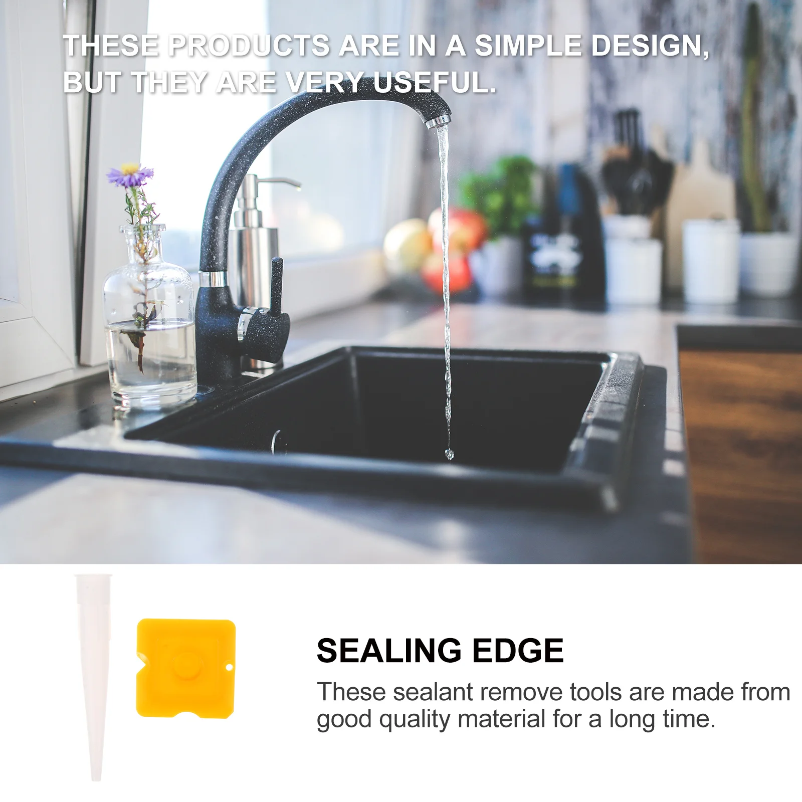 

36Pcs Caulk Finishing Tool Kit Easy Use Silicone Acrylic Resin Grout Applicator for Sinks Showers Edges Caulking Nozzle