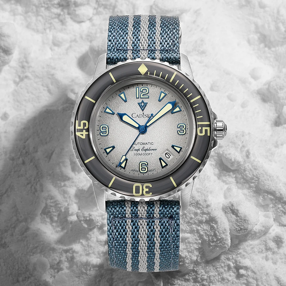 

Cadisen Stainless Steel Mechanical Men's Watch 8215 Movement Luminescent Hands Sapphire Glass 10ATM Waterproof Luxury Timepiece