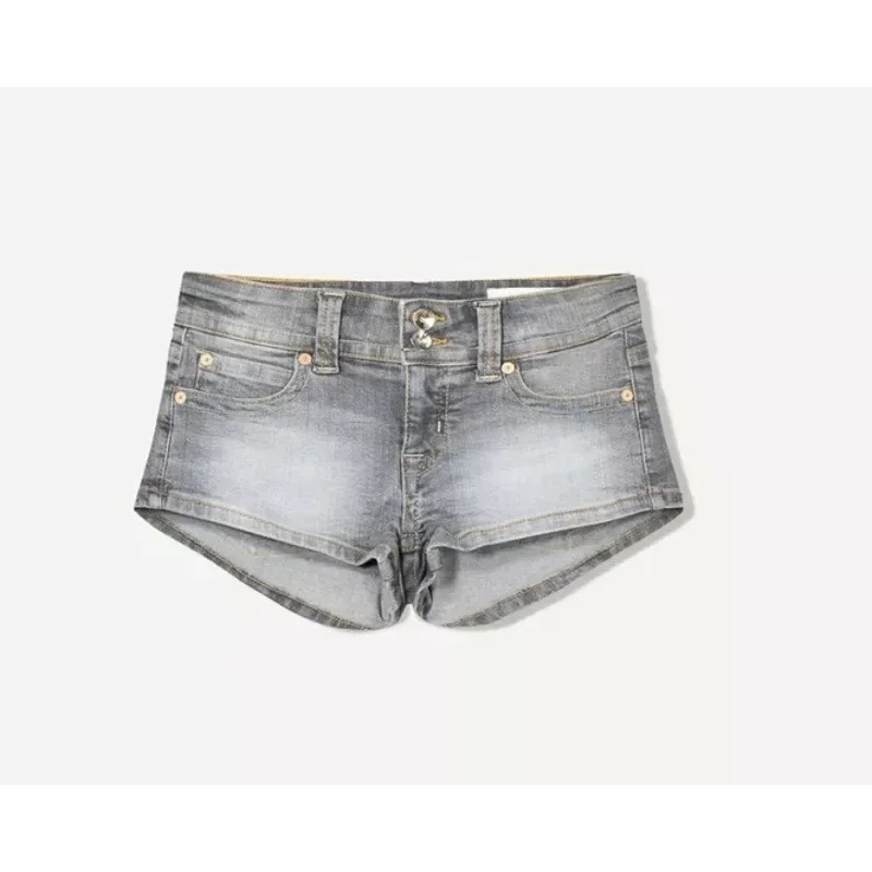 2026 New Fashion Personality Tight Hot Girl Low-rise Stretch Women's Denim Shorts