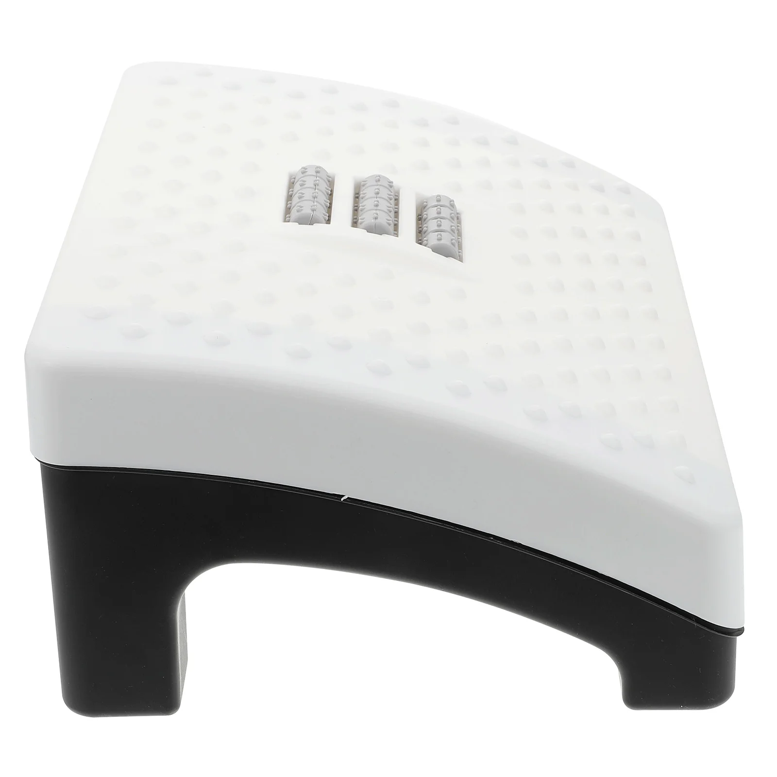 

1pc Office Under Desk Footstool Plastic Foot Rest Massage Roller For Home Study Sofa Use Indoor Stepped Stool Outdoor