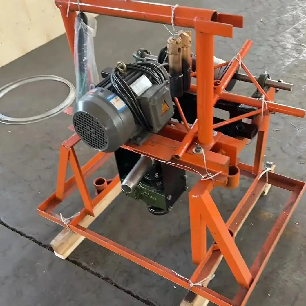 

Customized 80M Depth Water Well Drill Rig Small Portable Petrol Diesel Driller For Home Garden Use