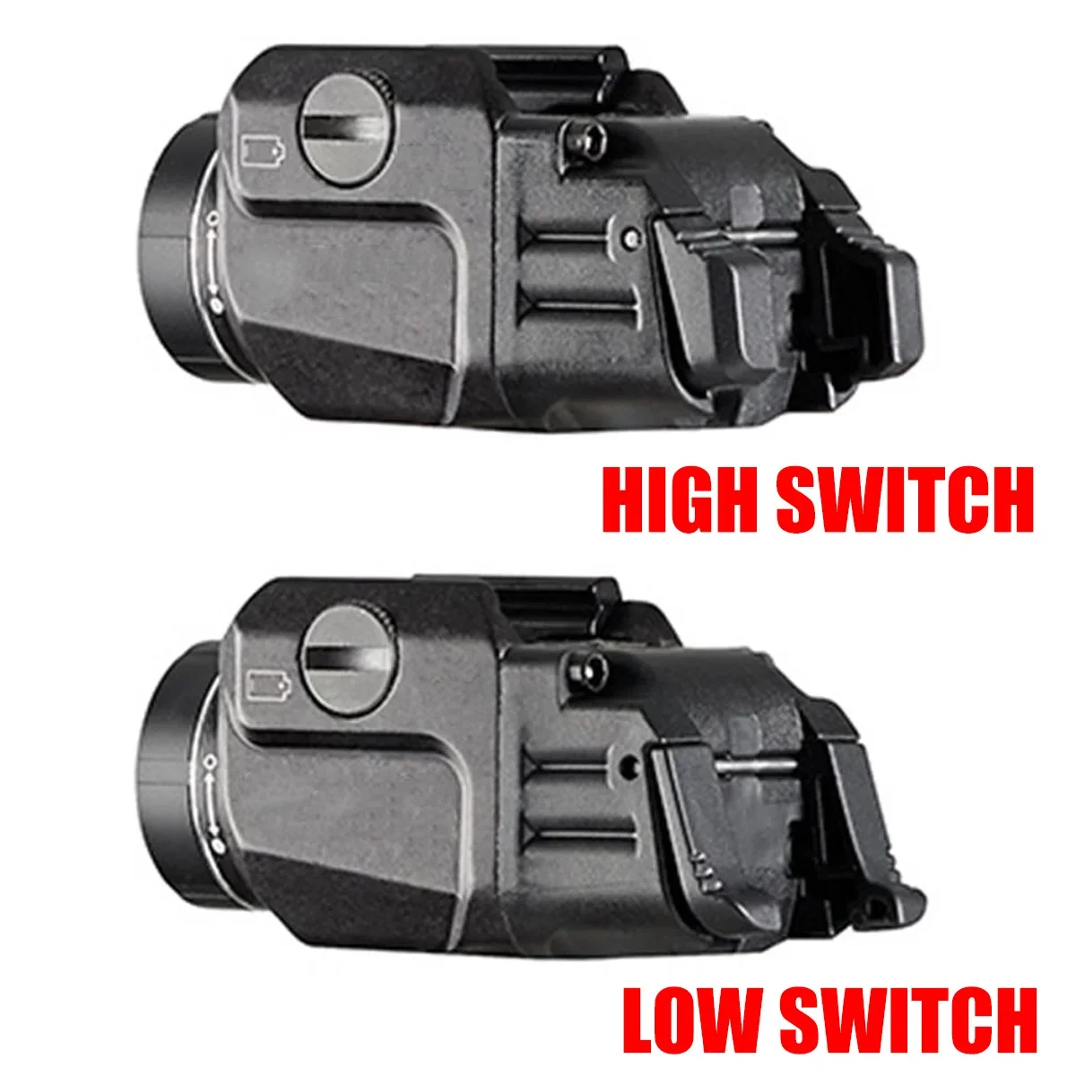 TLR 7 TLR 7X TLR 1 HL Pistol Scout Light LED Strobe Flashlight for Airsoft G lock 17 Taurus 20mm Rail 500 lumens Rechargeable