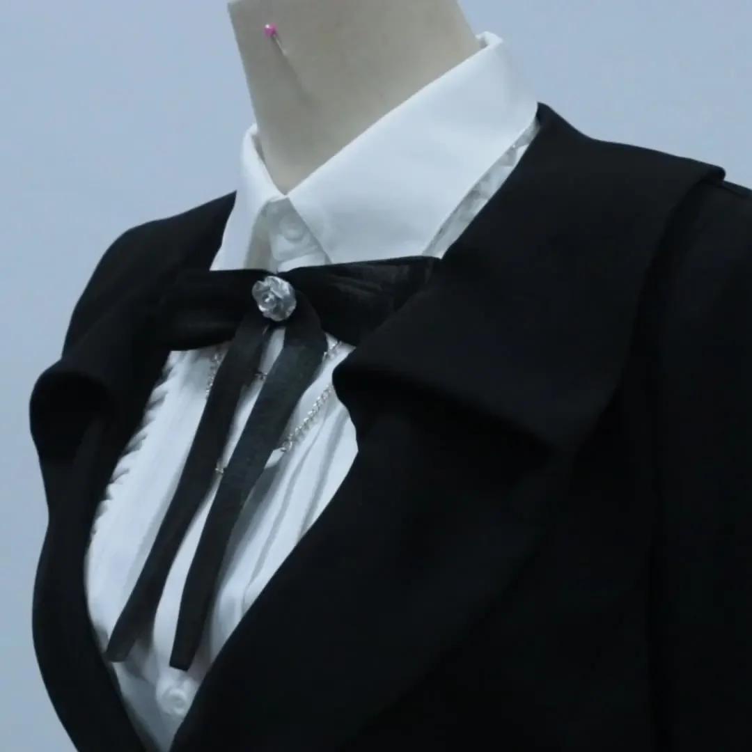 2025 لعبة الحب والعميق لاعب الفضاء تأثيري MC الزي زي القتال موحدة مجموعة كاملة دعوى هالوين حفلة زوجين الملابس السوداء #4