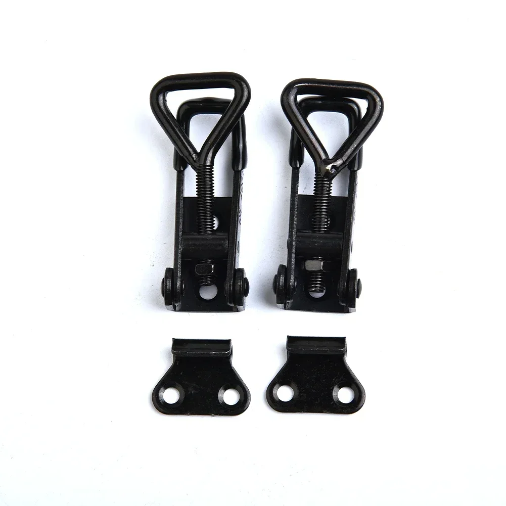 Handle-less Boxes For Lock-free Toggle Clamp Lockers Doors For Cabinets Black Brand New Clip Buckle High Carbon Steel