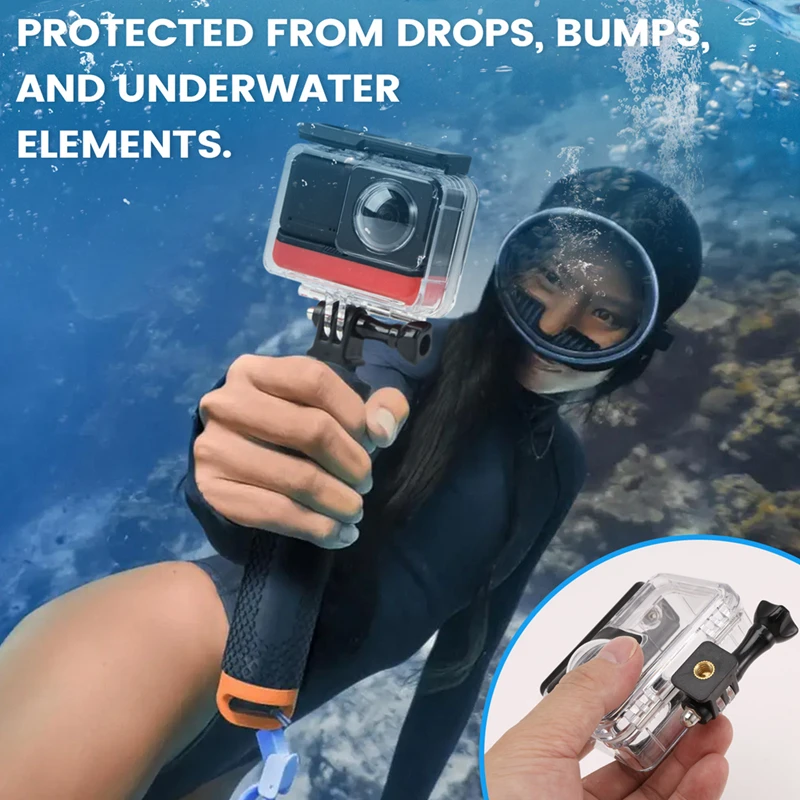 水中ダイビングハウジングカバー,防水ボックス,落下防止ボックス,パノラマカメラプロテクター,insta360,one rs