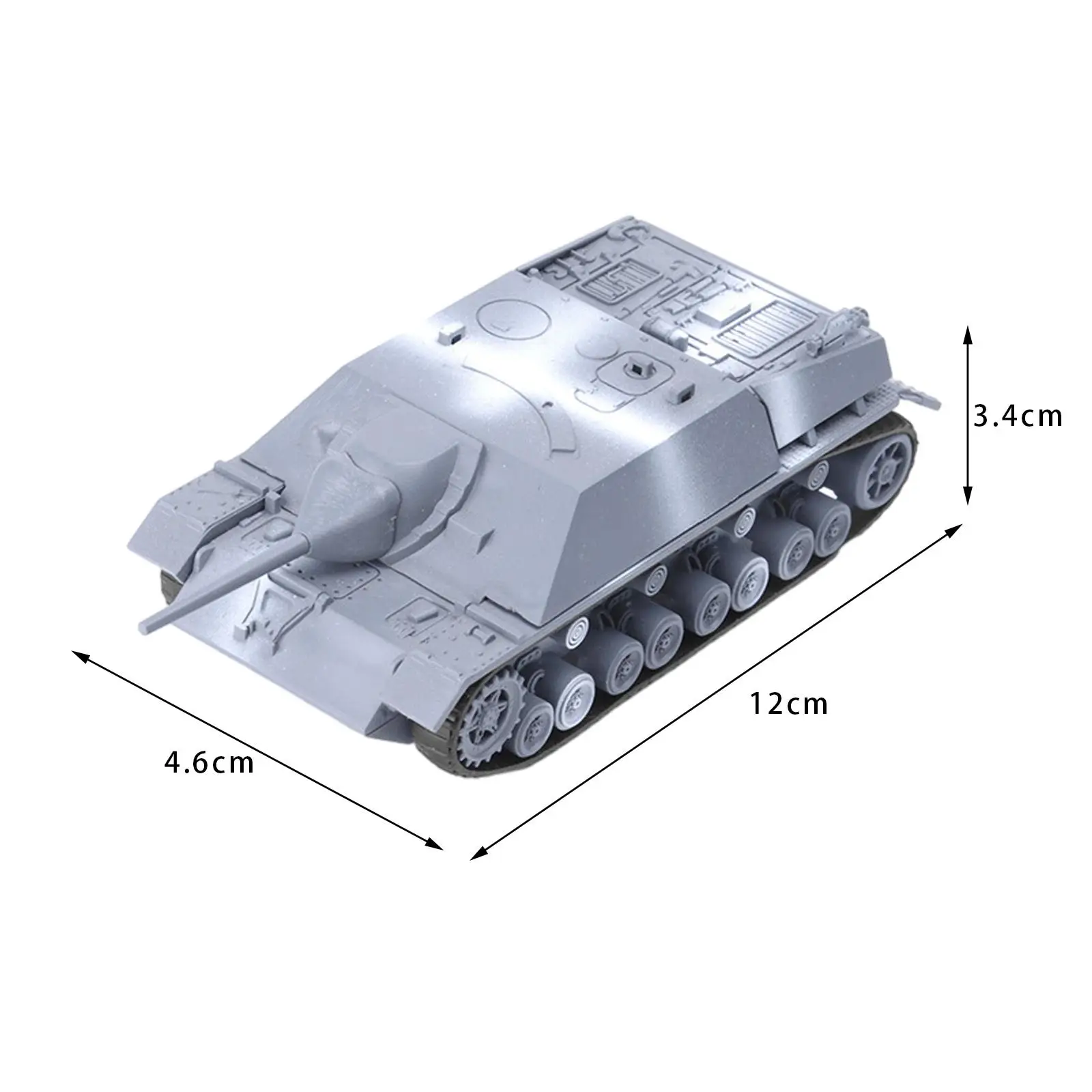 추적 크롤러 전차, 4D 탱크 모델, 건물 모델, 장갑 차량, 1:72 체중계