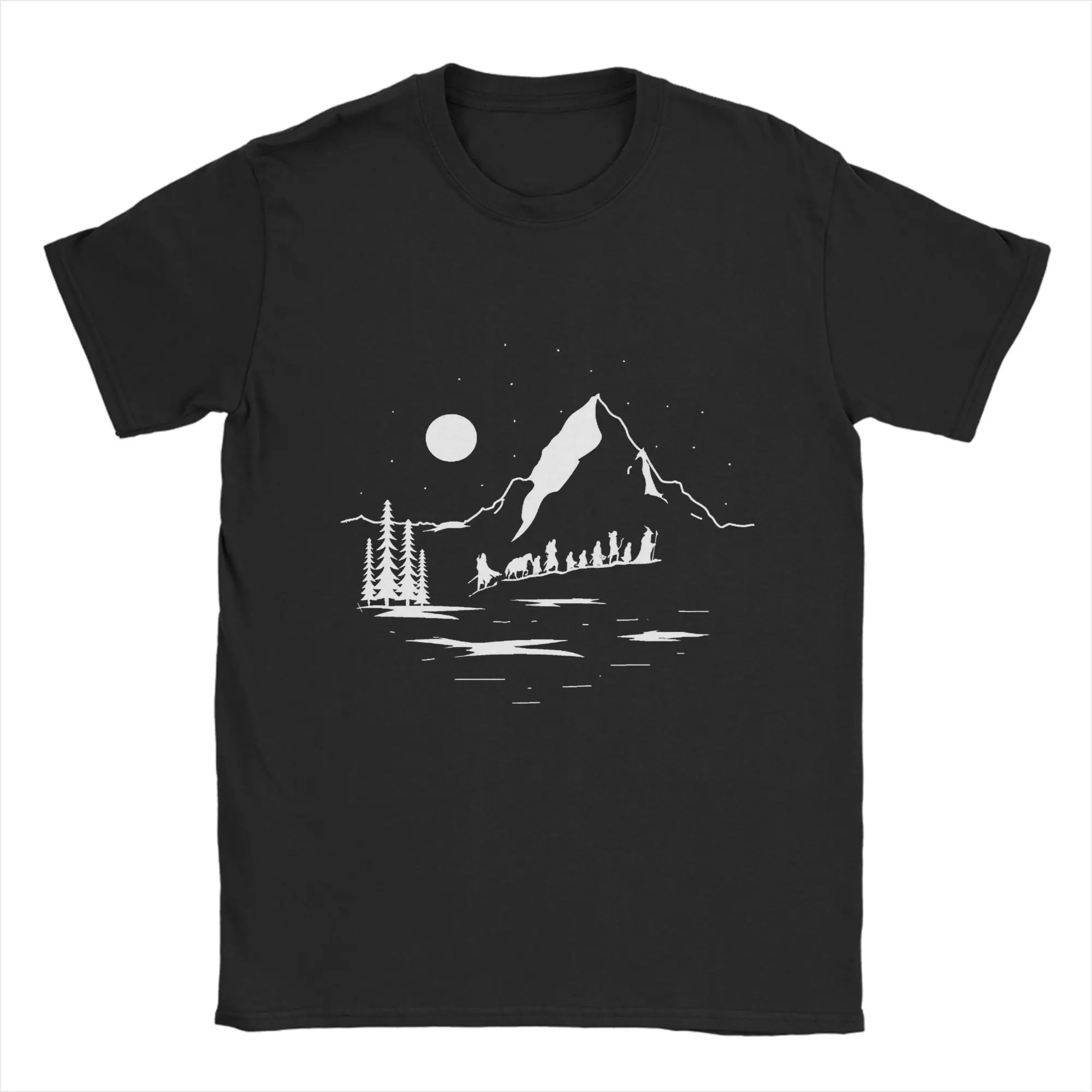 L-Lords Of The R-Rings T Shirt Summer  Hip Hop T-Shirts Male Cotton Crew Neck Oversized Top Tees Short-Sleeved Vintage Tops