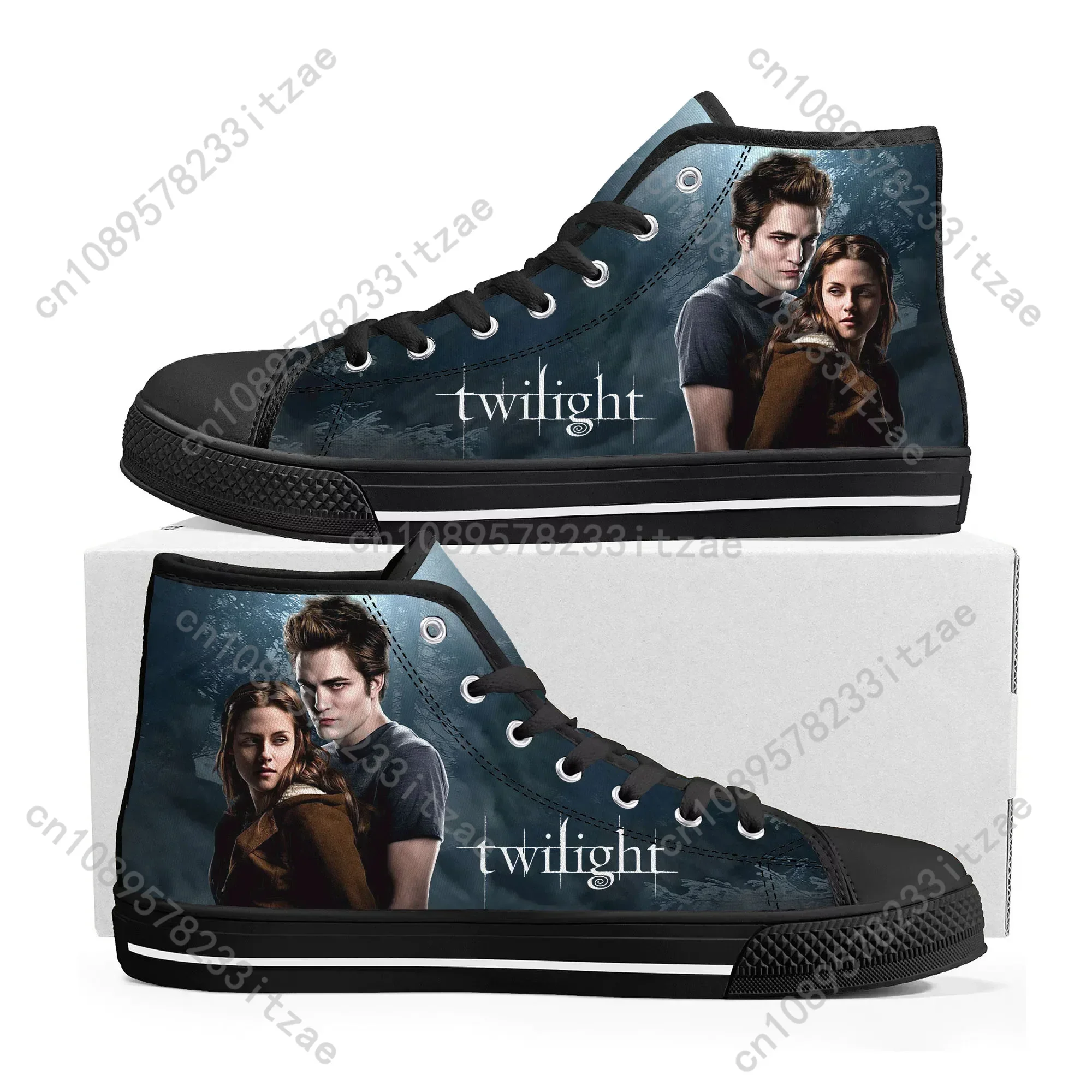 

The Twilight Saga Movie High Top Sneakers Mens Womens Teenager Canvas High Quality Sneaker Casual Custom Shoes Customize Shoe