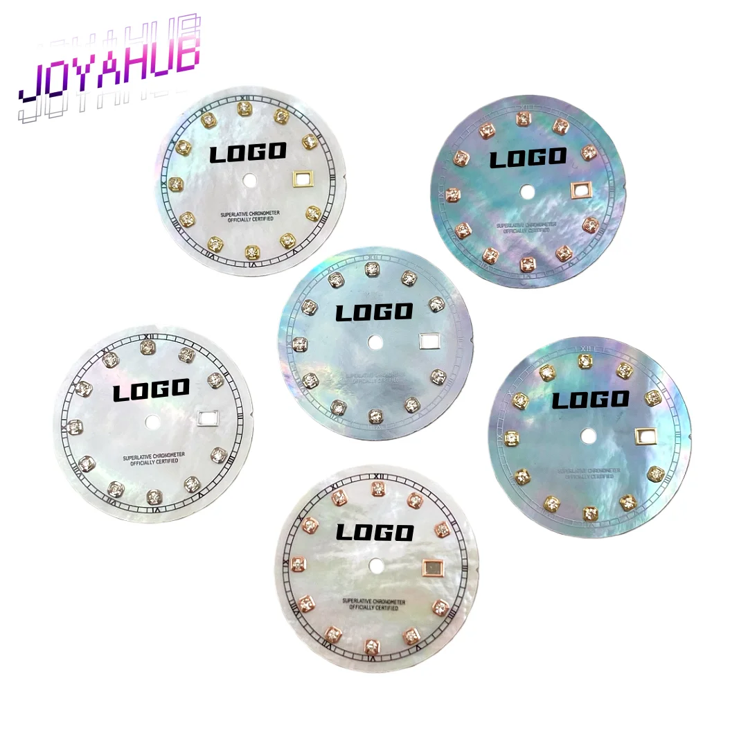 

Женские механические часы с логотипом 24,5 мм, циферблат, модифицированные перламутровым циферблатом и бриллиантовым гвоздем для механизма NH05 OEM