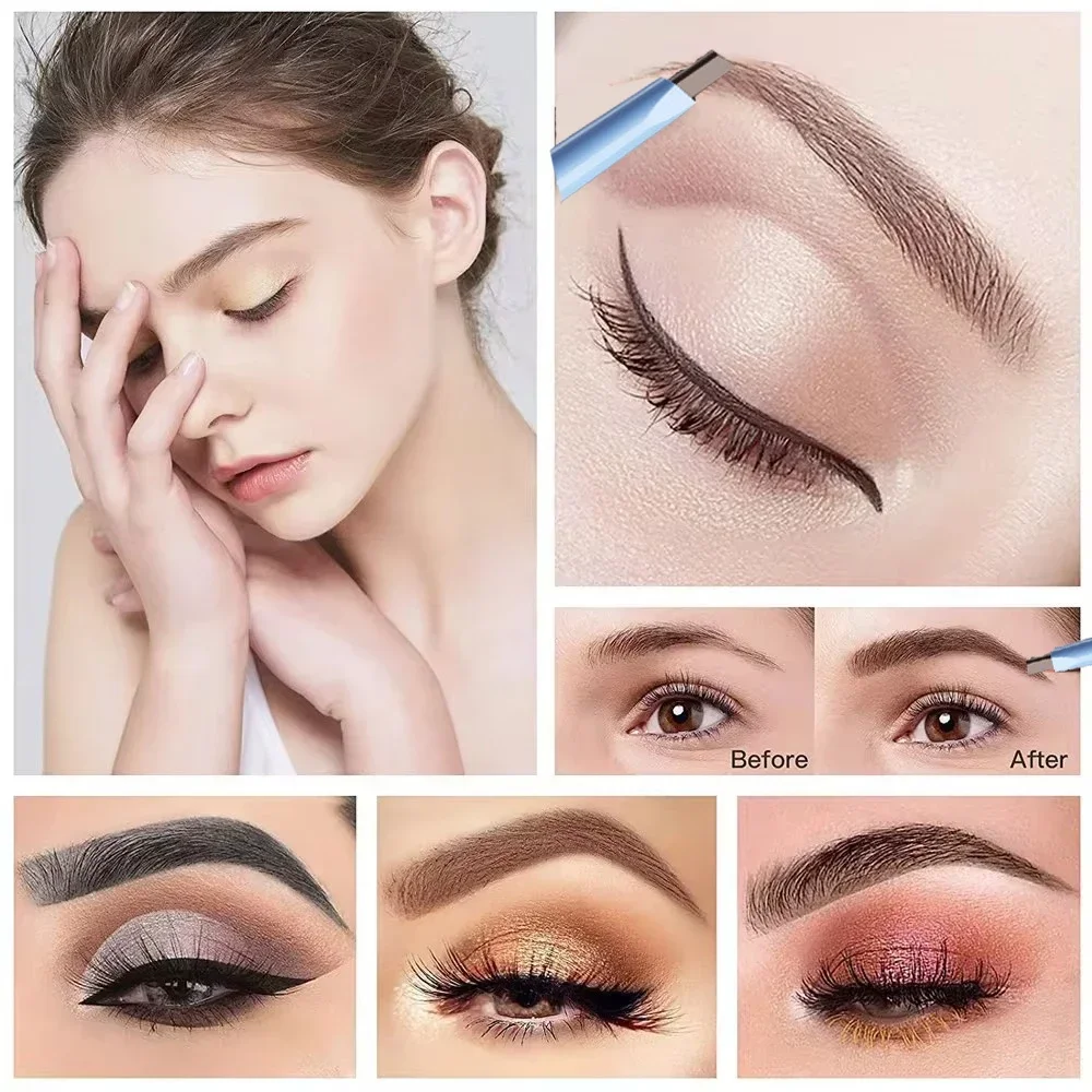 3 قطع المهنية قلم الحواجب الدائم الوشم للماء الفن تينت ماكياج العين الحاجب القلم محسن مستحضرات التجميل #4