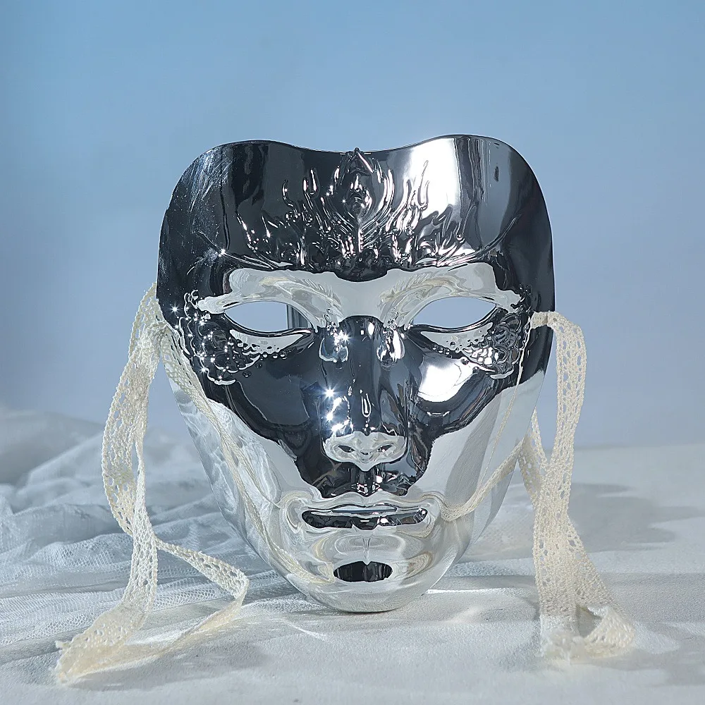 

Elegant Masquerade Ancient Style Face Mask Male Adult Cyberpunk Machinery Mask Eye Mask Party Supplies Anime Cosplay Pros Women