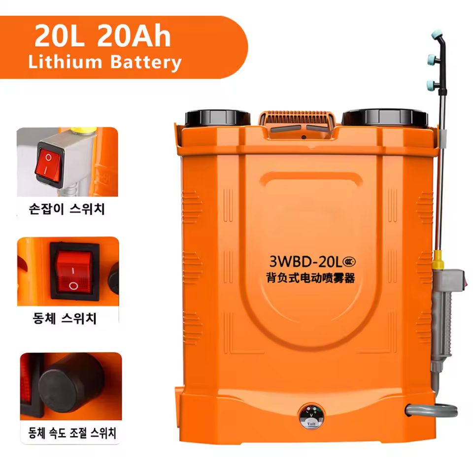 Agricultural Electric Sprayer Lithium Battery Rechargeable Garden Irrigation Sprayer 16A/20A