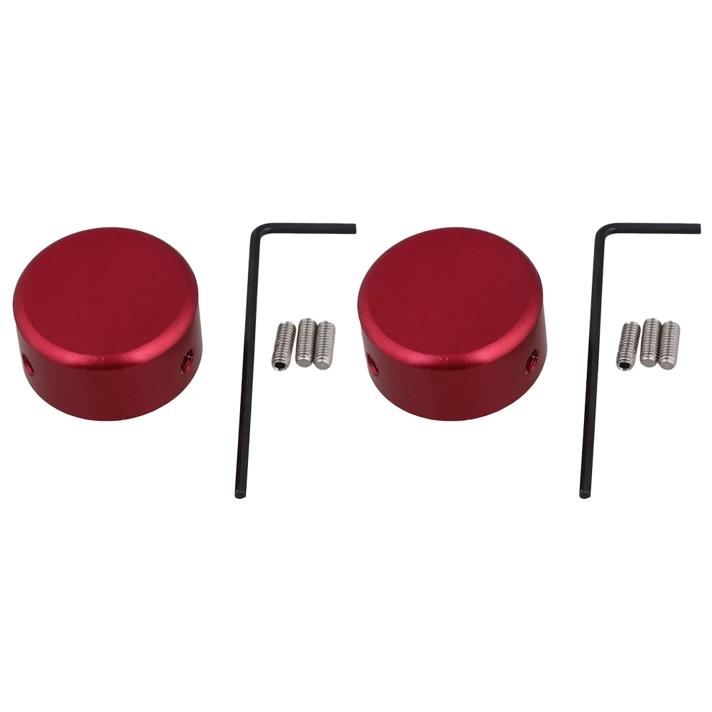 

2 Sets Aluminum Alloy Electric Guitar Effect Pedal Cap Guitars Nail Effects Caps Footswitch Topper