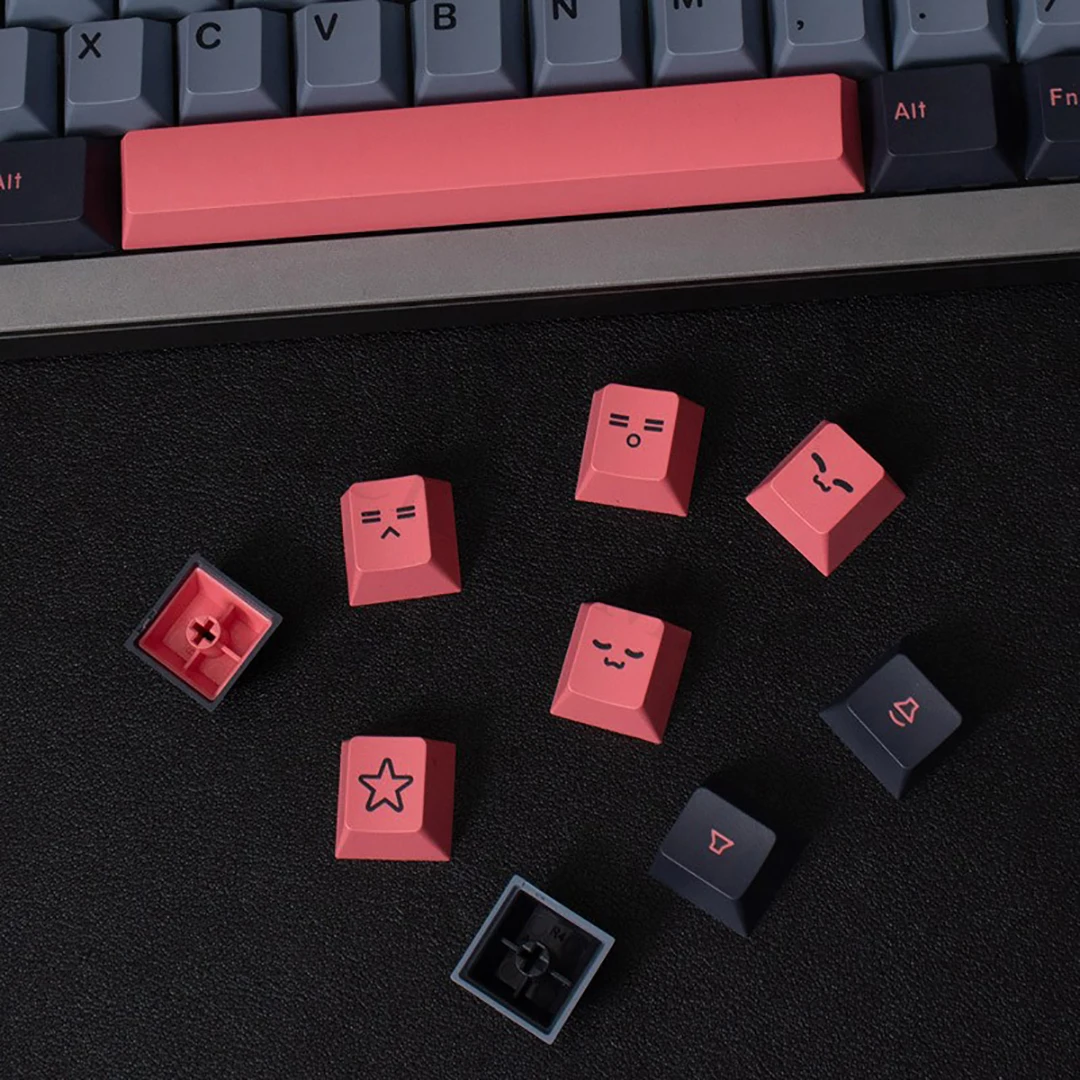 Imagem -03 - Double Shot Pbt Keycaps para Teclado Mechanicla Cap Chave Minimalista Gmk Clone Rome Cereja Perfil mx Smvp 8008 173 Chaves