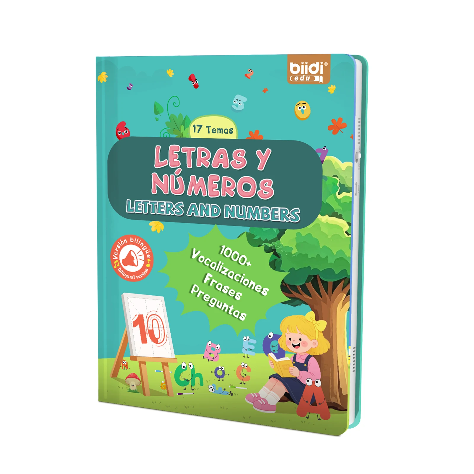 Audiobooks - Spanish + English Children's Toys Toys for Children with Autism Interactive Books Ages 0+ Numbers and Letters