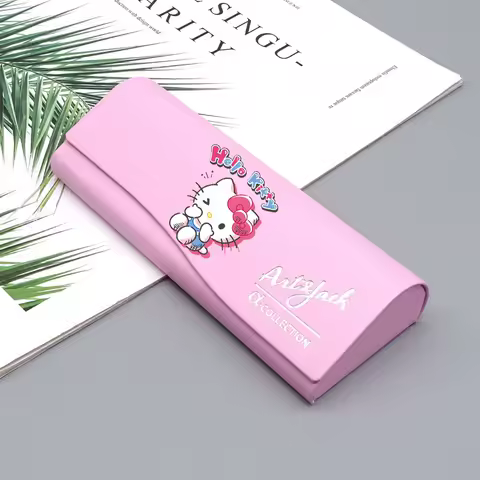 Hello Kitty Kuromi Sanrio Glasses Case Fashion Cartoon Sun Eye Box Women Men Girls Anti-pressure Spectacle Casees Birthday Gifts