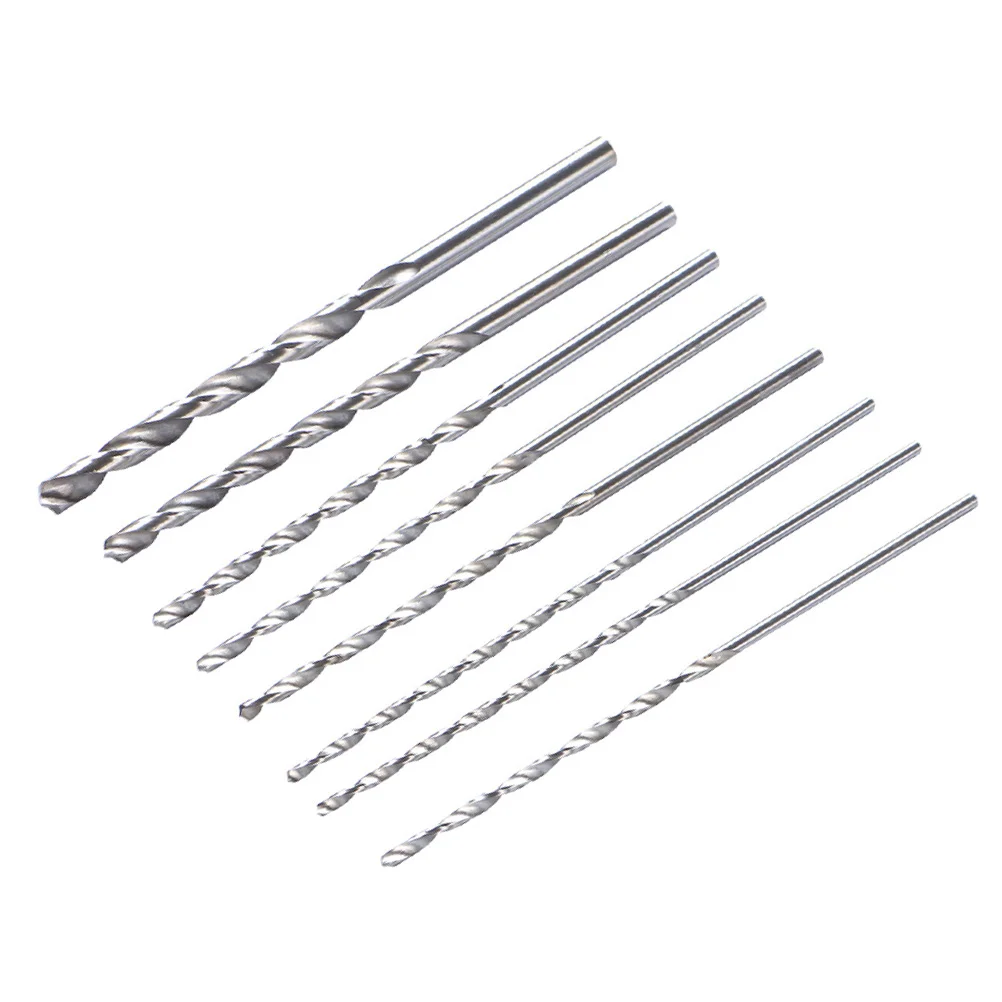

8 Pcs Twist Drill Track Clamps for Woodworking Combination Poles Drilling Bit Extra Long Steel Tool