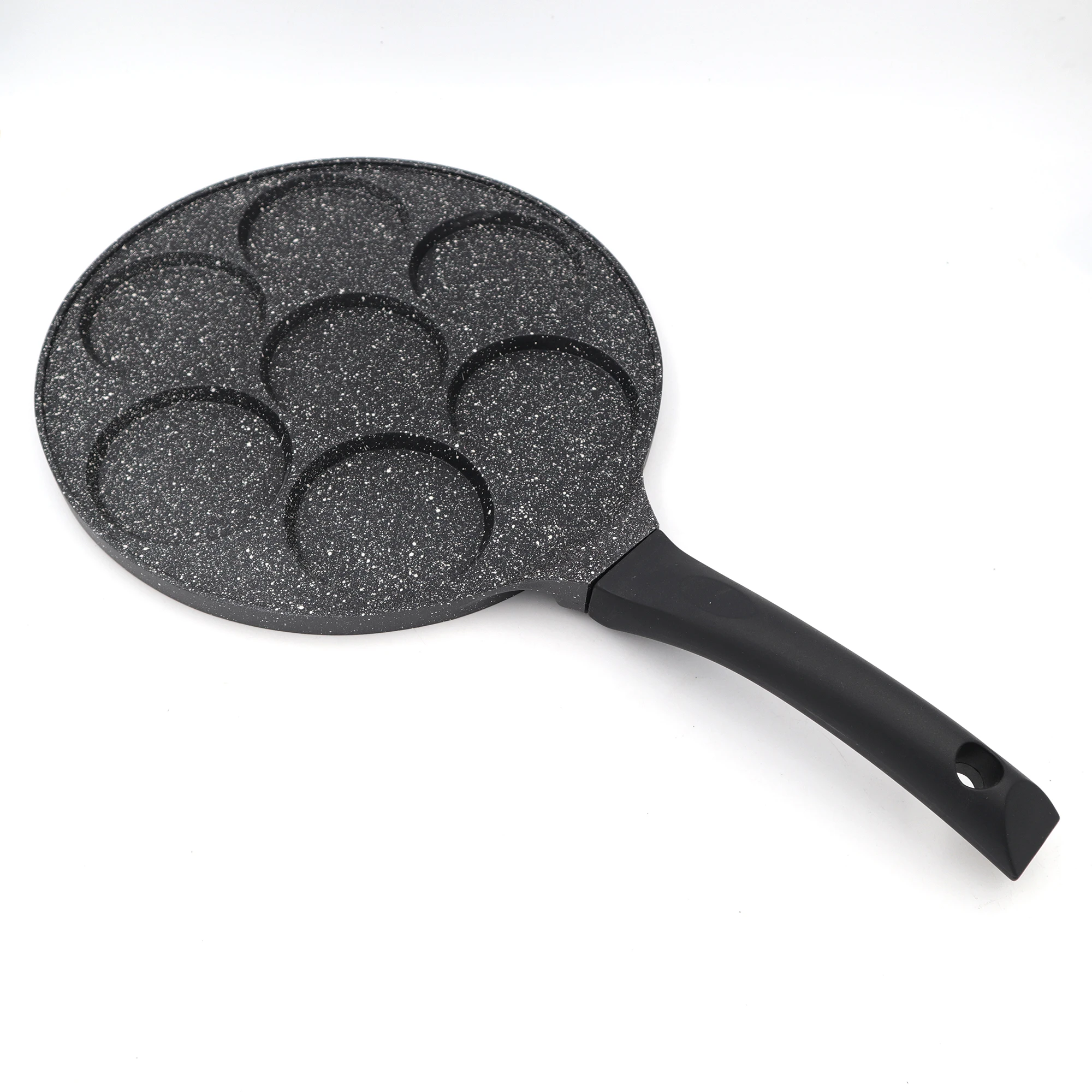 Medical Stone Die-Casting 7 Holes Fryer Egg Pie Frying Takoyaki Pan Cast Aluminum Grill High Quality Induction Available