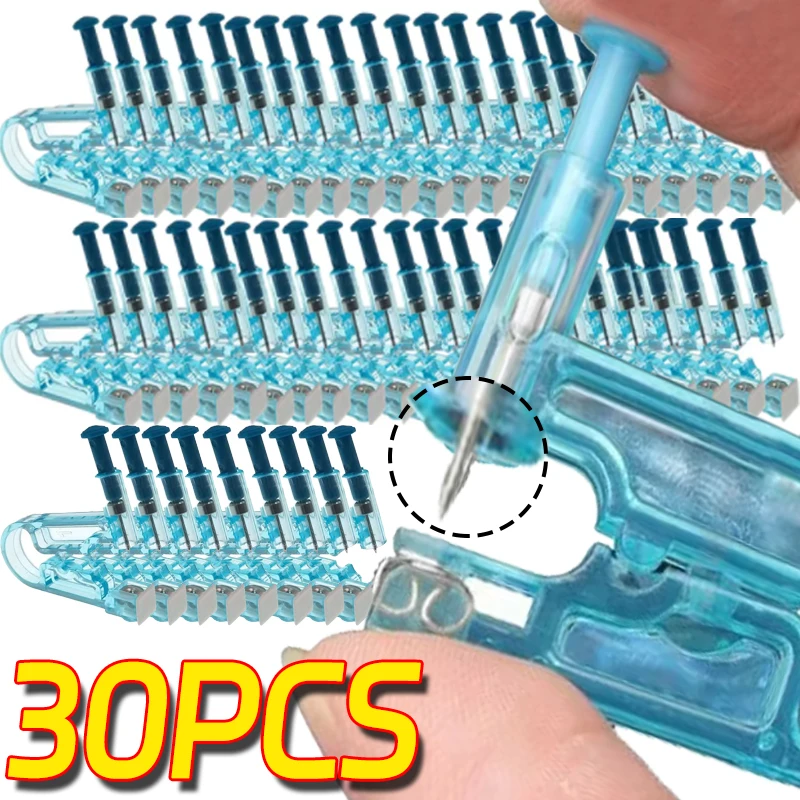 30PCS Disposable Sterility Ear Piercing Gun Kit Asepsis Healthy Safety Nose Earring Piercer Tool Machine Ear Studs Body Jewelry