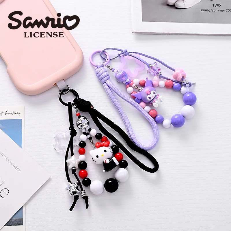 

Официальный брелок Sanrio с бусинами, новая версия, плюшевый брелок для сумки, модный аксессуар для сумки, подвеска