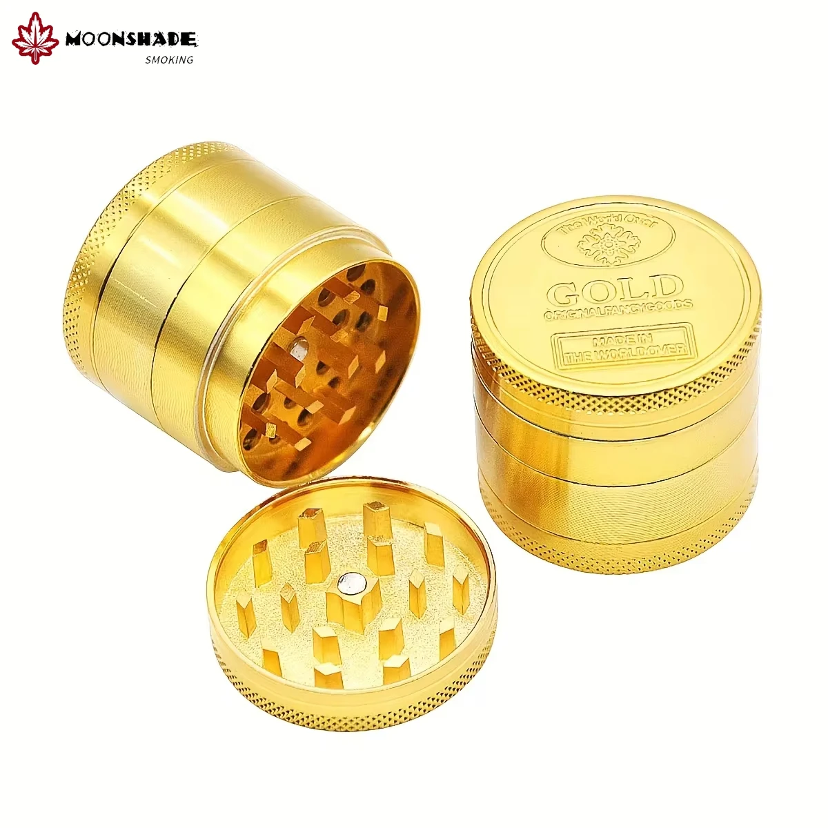 40mm 4-Layer Dry Herbal Tobacco Grinders for Smoking Zinc Alloy Grass Cutting Machine Smoke Pipe Accessories Grinders Herb Mills