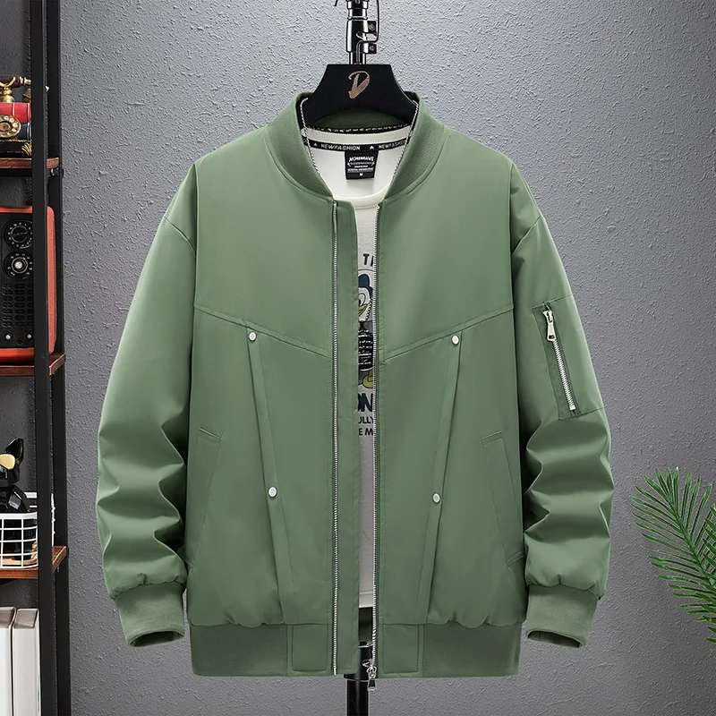 

Winter Large-sized Graphene Heating Men Cycling Jacket Casual Loose Cotton Jacket Men Outdoor Baseball Collar Jacket Warm Jacket