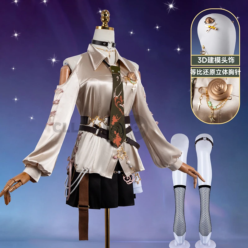 

Game Nikki Infinity Itzan Cosplay Costume Shirt Skirt Uniform Set Women Girls Halloween Carnival Role Play Party Outfits