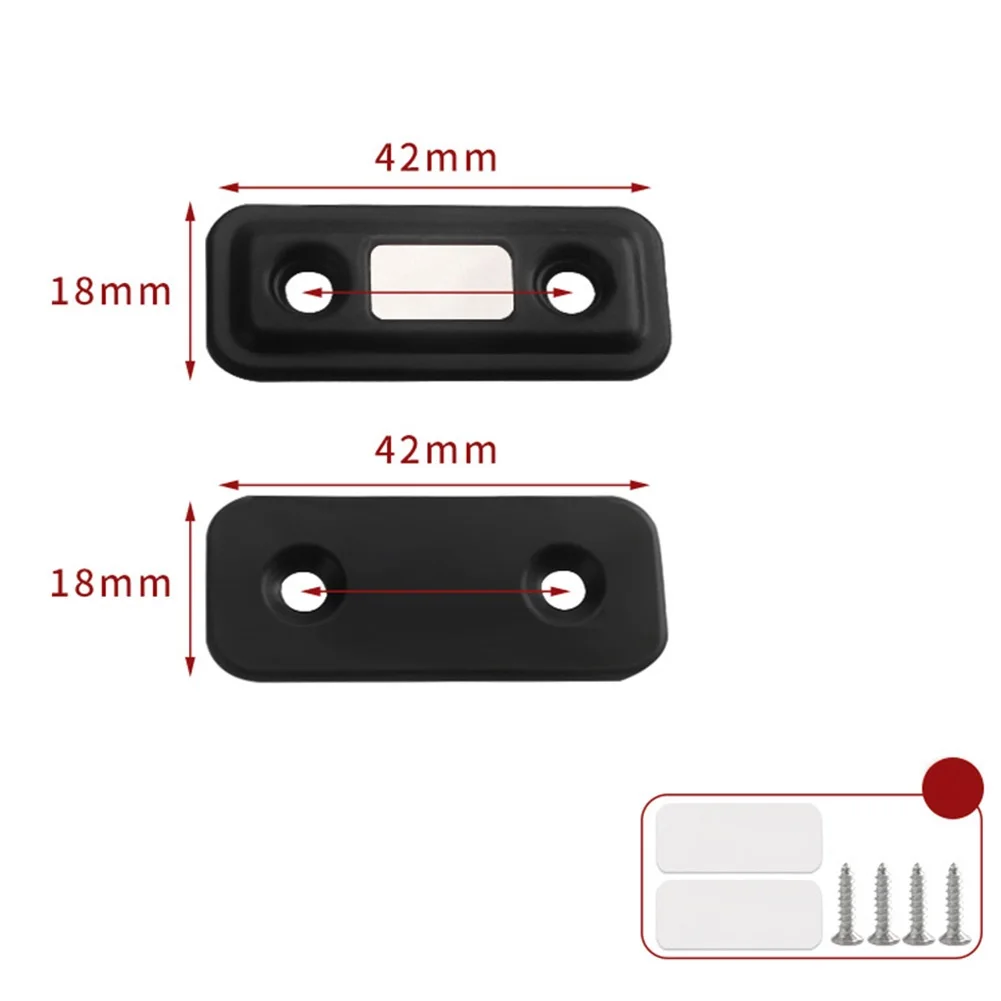 Loquet de porte magnétique pour armoire, loquet d'armoire, accessoires de quincaillerie de meubles, acier invisible avec vis pour Cisco, planche Chi, nouveau