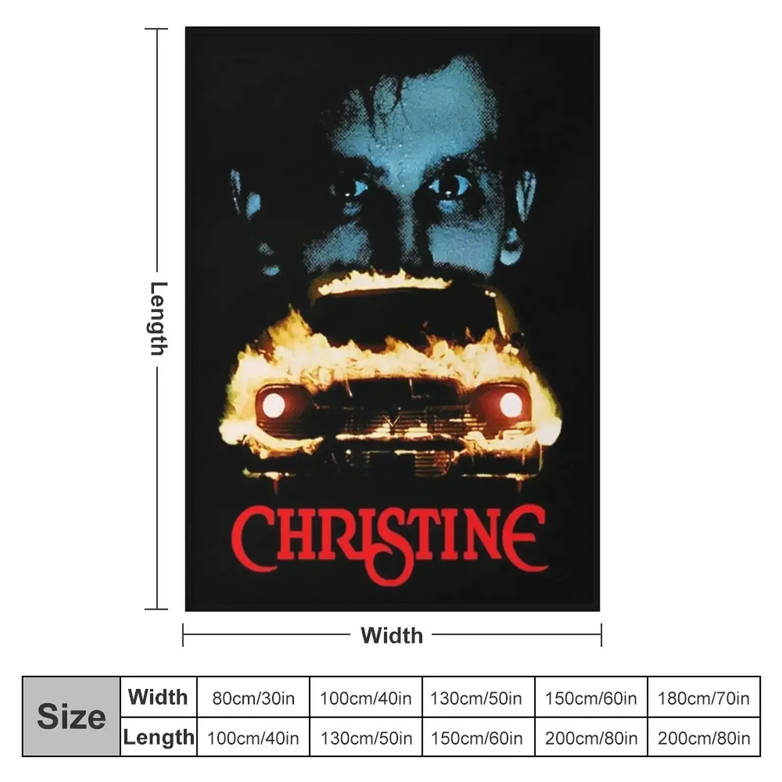 Christine and Arnie Tshirt Funny Gifts Throw Blanket manga Hairy Thin Blankets