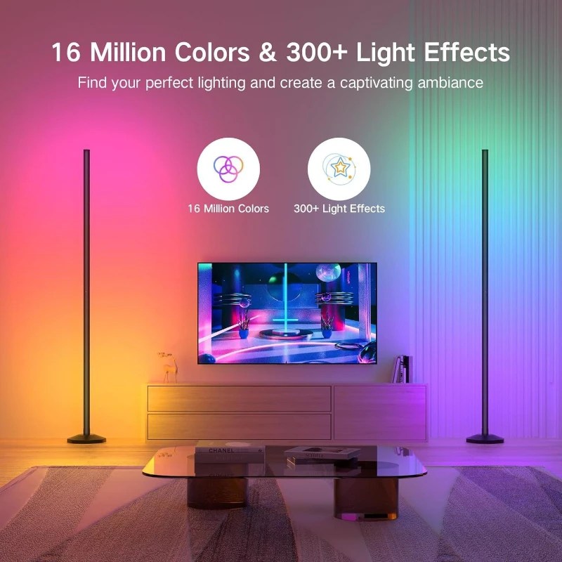 Aluminium RGB Ambient Light Musical Rhythm Intelligence Mood Lights Colorful Bedroom Living Room Lighting Lamp Decorations Lamps