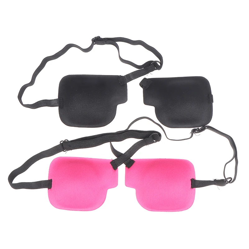 Maschera per gli occhi bambini adulti strabismo Eye Training Single Eye Patch Cover regolabile Eyeshade Filled strabismo Eye Training