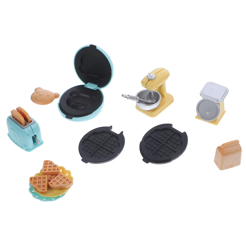 

House Kitchen Props Micro Scene Decoration Hutch Oven Miniature Baking Plastic Kitchenware Toy Tiny Accessories Toys