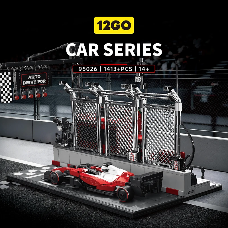 ensembles-de-camions-de-station-d'arrets-pour-la-course-blocs-techniques-remorque-voiture-transport-f1-moc-construction-creative-cadeaux-d'anniversaire-briques-pour-adultes-modele