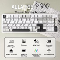 Aula F99 Pro Gaming Keyboard Bluetooth 5.0/2.4g Wireless/Wired RGB PBT Keycaps Hot Swap Gasket Structure Customized Keyboard