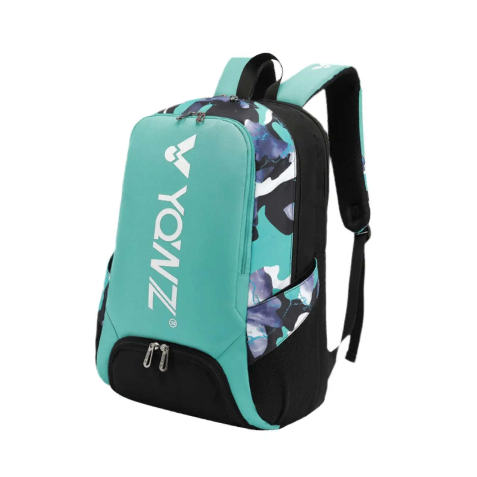 

Tennis Bag with Shoe Compartment Shoulder Bag Lightweight Badminton Backpack Green Blue Black
