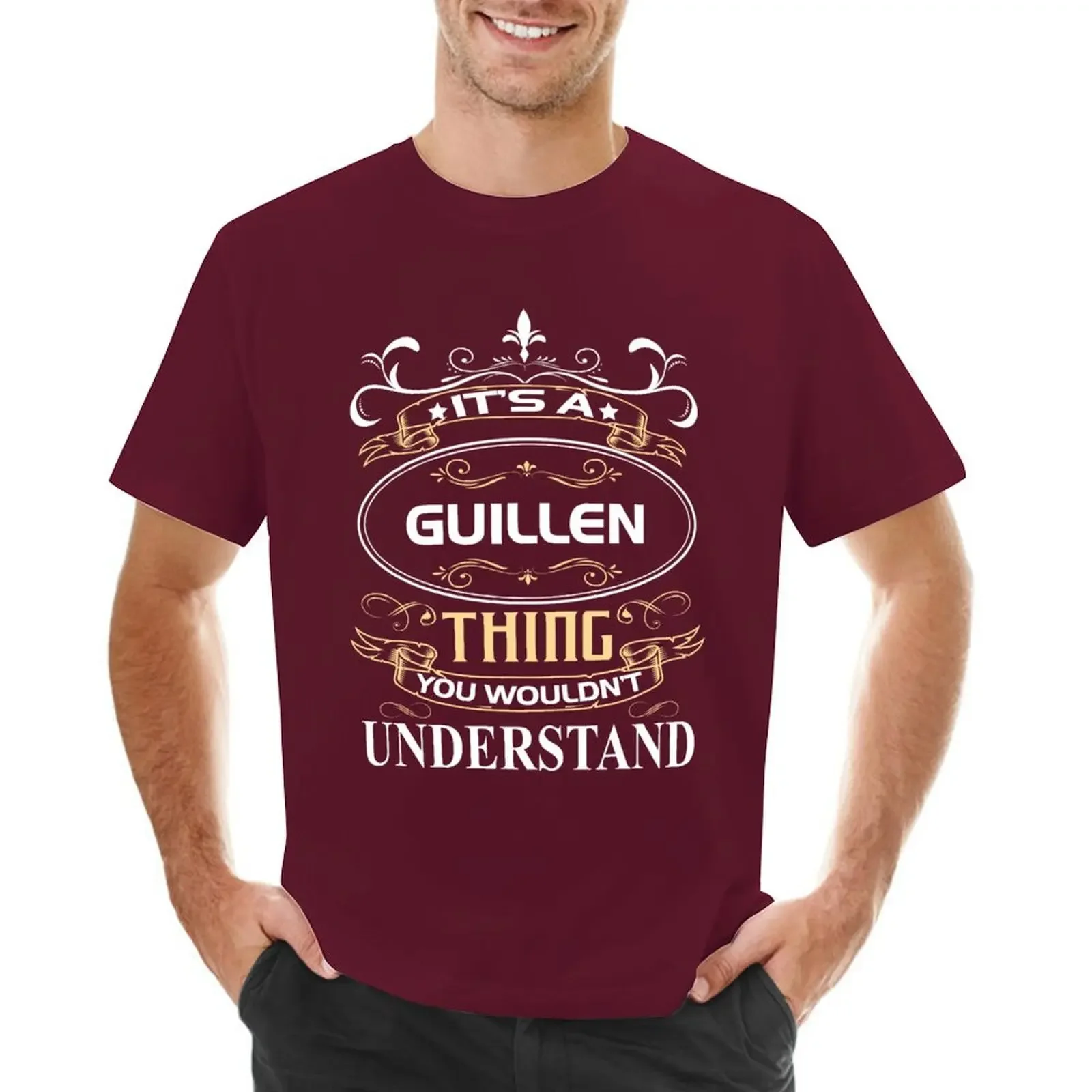 New edition Blouse men workout shirt  Guillen Name Shirt It's A Guillen Thing You Wouldn't Understand T-shirt  harajuku