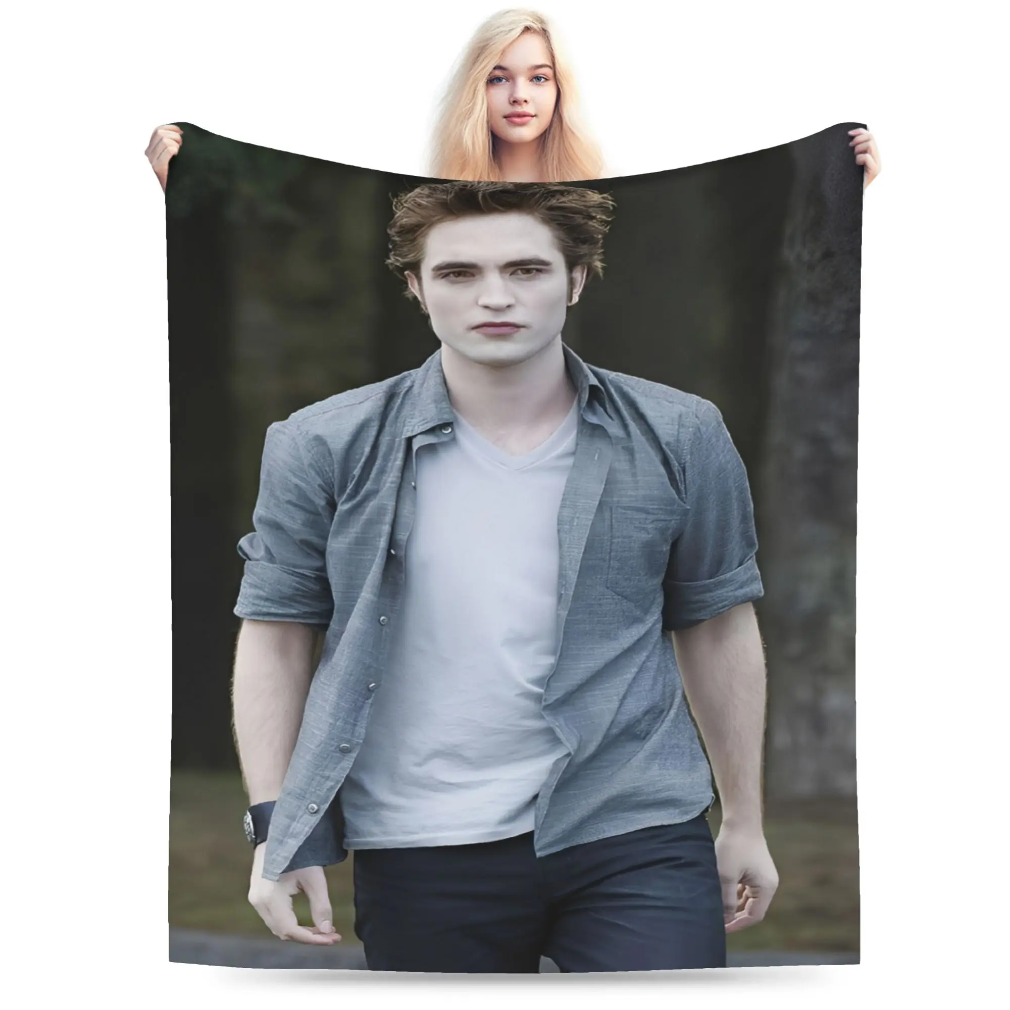 Edward Cullen Homage Twilight Accessories Blankets Ultra-Soft Fleece  Throw Blankets Relax Bedspreads