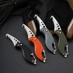 GRAGI Pocket knives Gift Keychain Serrated Hook Rope Cutter portable Express Package Knife Daily Use Outdoor Survival Tool EDC