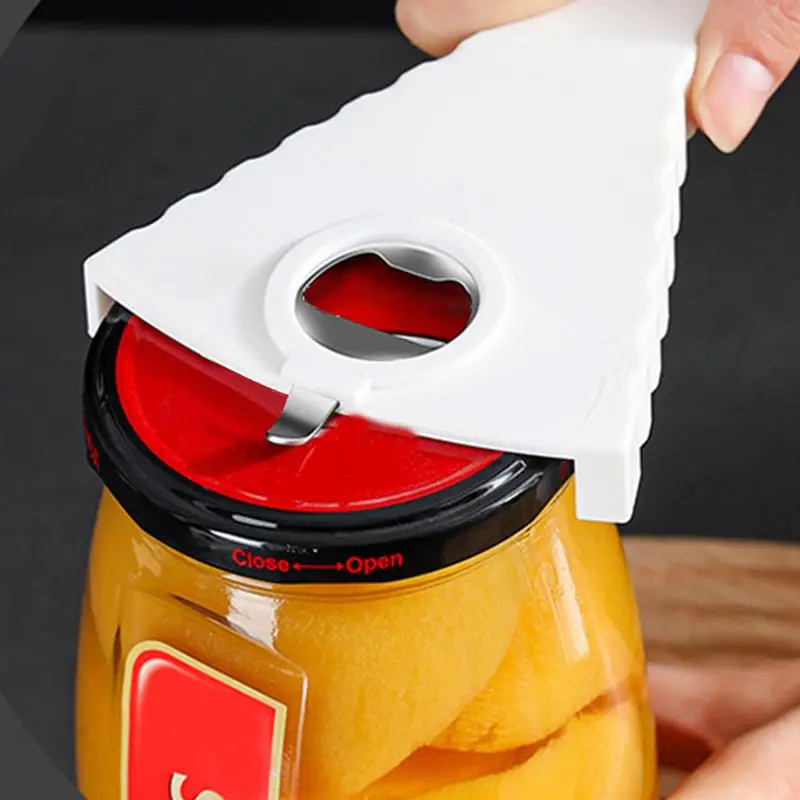 Under Cabinet Jar Opener Jar Opener Effortless V-shape Bottle Lid Opener Multi-Functional Easy Grip & Under Cabinet Use Opener