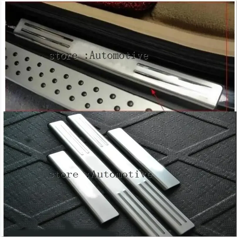 

stainless steel scuff plate door sill covers for BMW X5 E70 X6 E71 2010 2011 2014 2015 car styling auto accessories