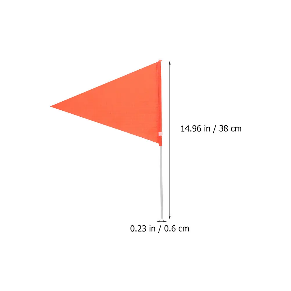 2Sets Rear Bicycle Safety Flag for Bike Stem Mount Fine Craftsmanship No Deformation Windproof Lightweight Compact Outdoor