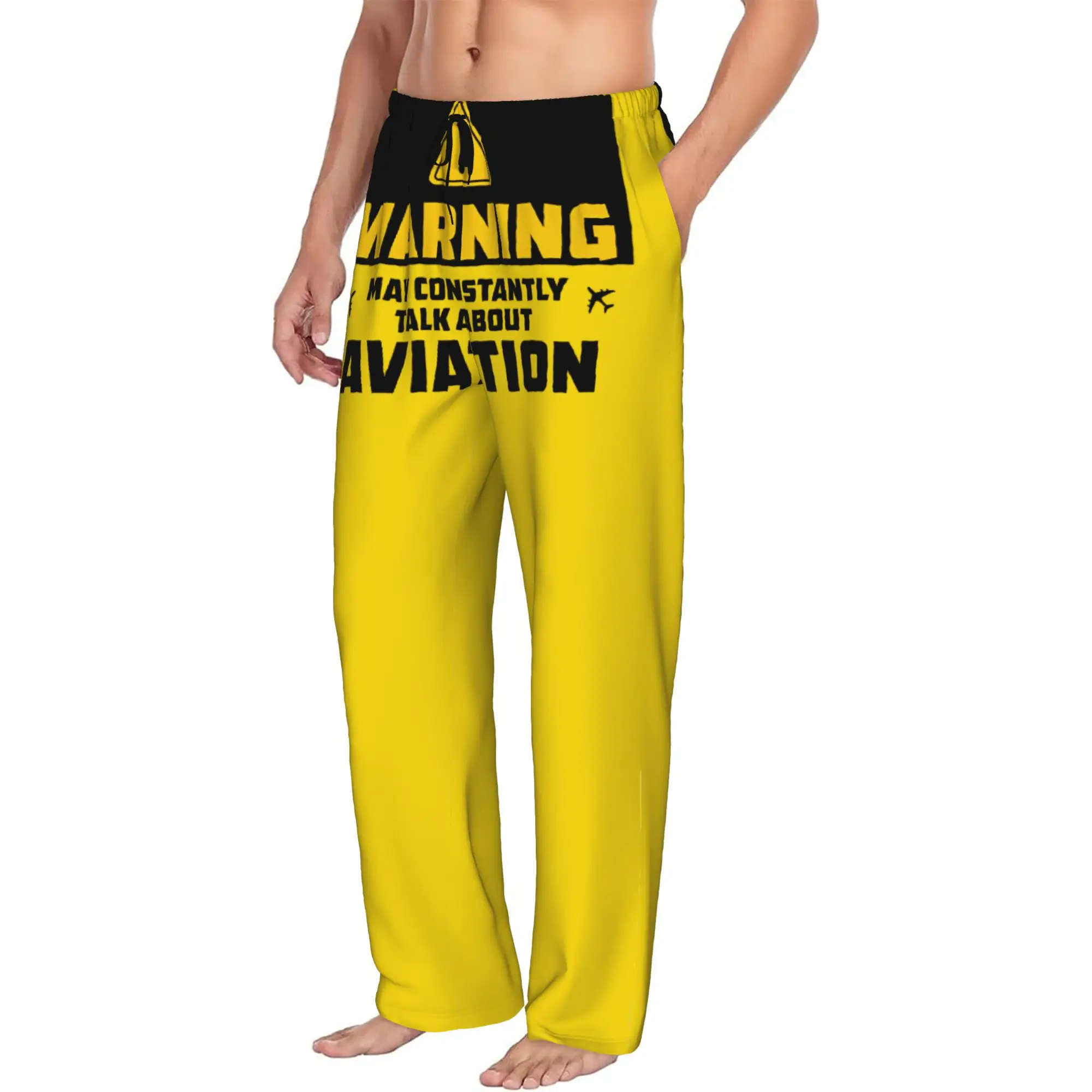 Custom Pilot Captain Stripes Pajama Pants for Men  Sleepwear Lounge Sleep Bottoms Stretch with Pockets