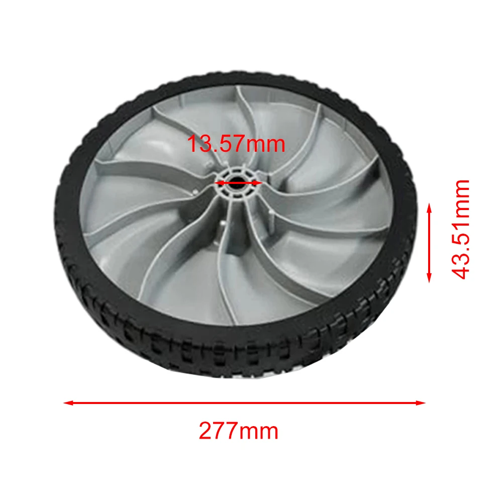 490-325-0023 Push Lawnmower With Plastic Rear Wheels, 11 Inches X 1.75 Inches