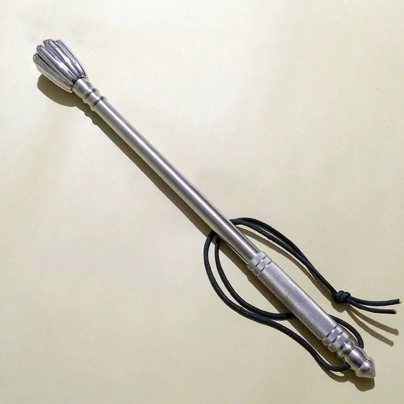 Strumento di autodifesa per rompere il finestrino dell'auto con mini martello di sicurezza in acciaio inossidabile fatto a mano solido portatile EDC per esterni