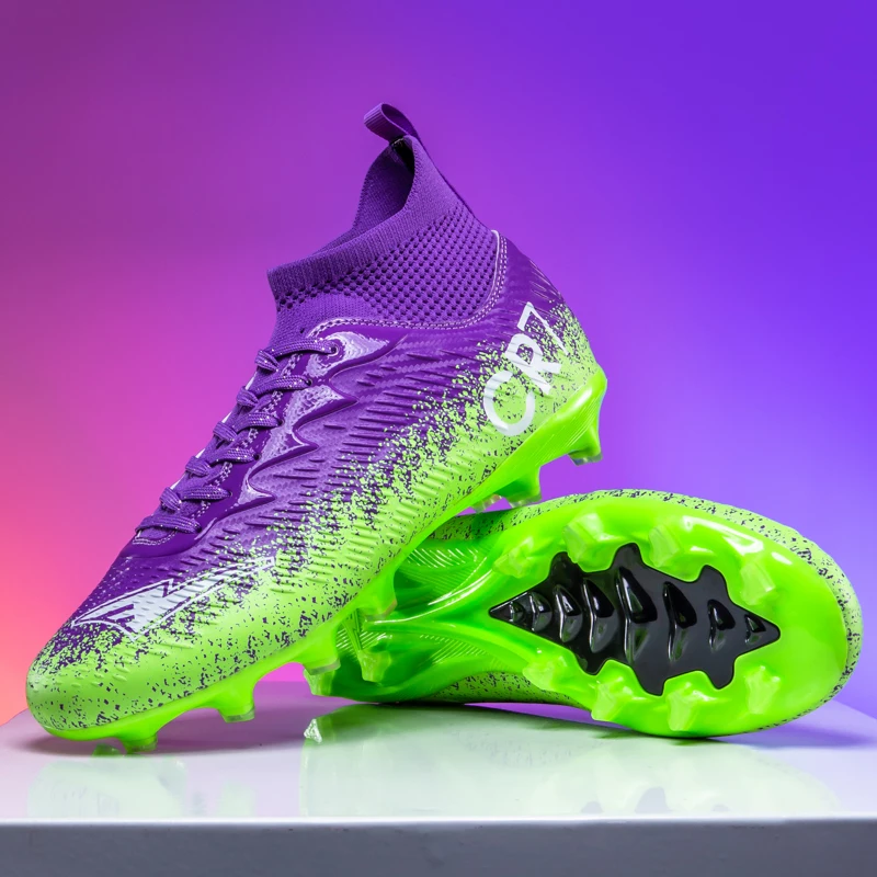 2026 أحذية كرة القدم الجديدة للطلاب منخفضة الجودة مع دبابيس طويلة ومكسورة لتدريب CR7 ومطابقة الأحذية الرياضية للشباب المهنية #2
