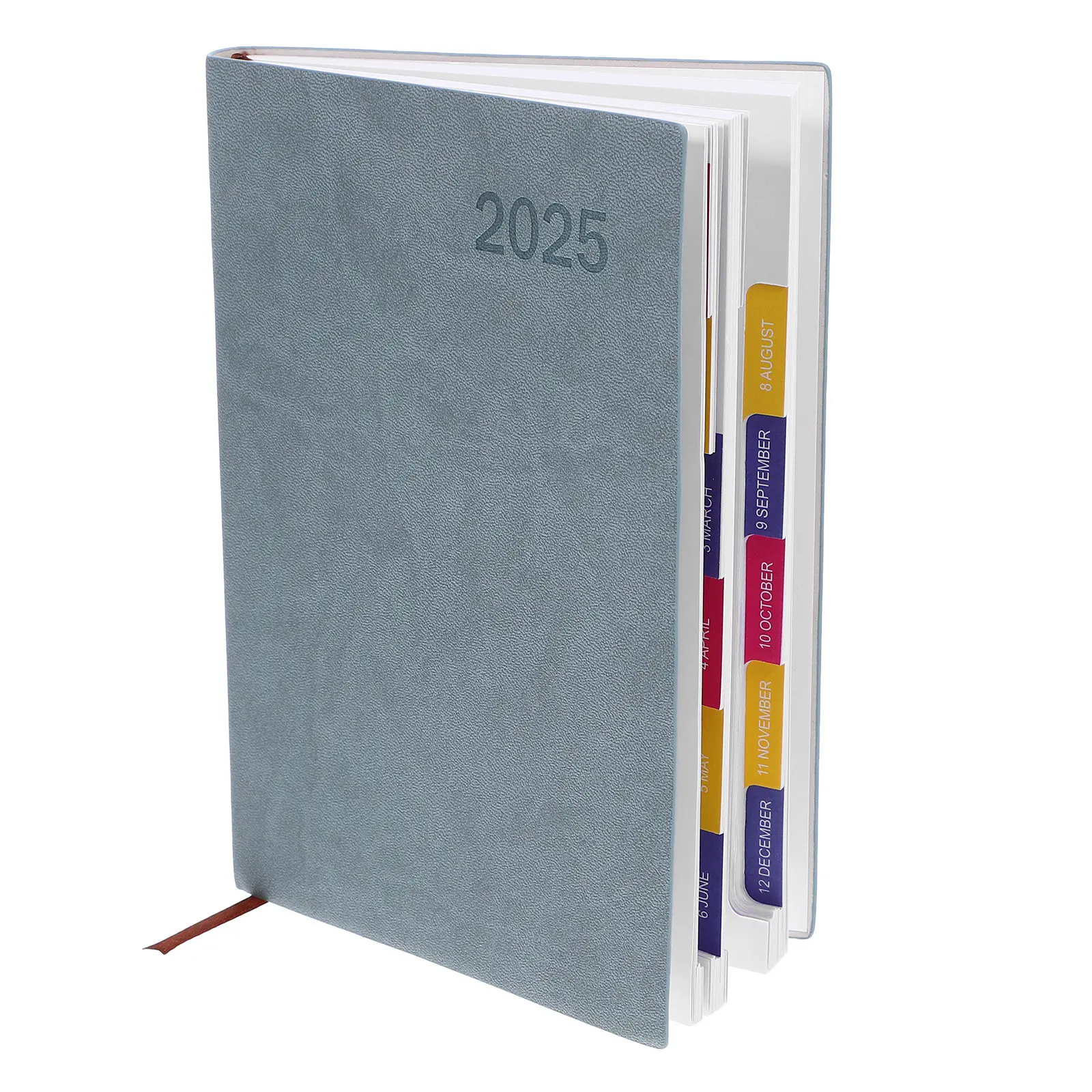 

PU Hardback 2025 Planner A5 English Planner Academic Diary Daily Weekly Monthly Calendar Notebook Schedule Organizer