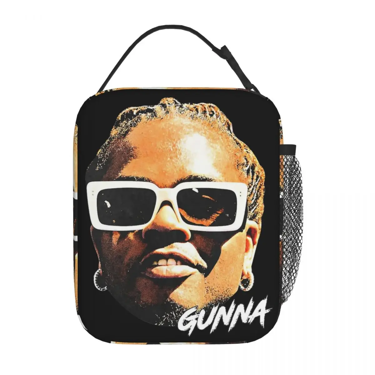 GUNNA Head Rap Rapper Insulated Lunch Bag Food Container Reusable Cooler Thermal Lunch Boxes For Travel