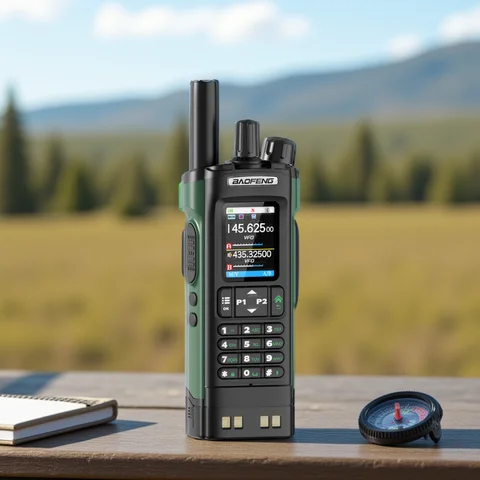 BAOFENG UV-32 GPS Walkie Talkie 10W Multi Band Bluetooth Programming Wireless Copy Frequency NOAA Long Range Ham Two Way Radio