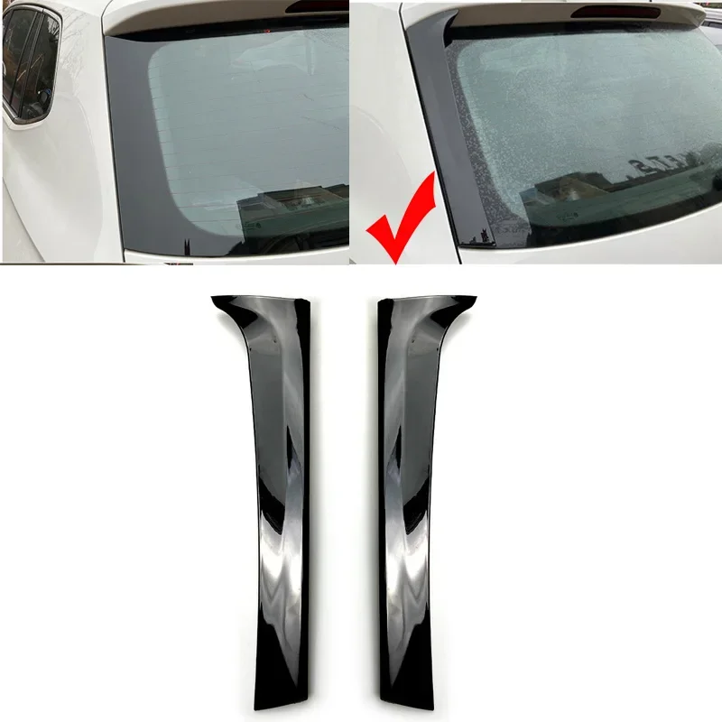 

Glossy Black Rear Window Side Spoiler Wing Stickers for VW Tiguan MK2 2017 2018 2019 2020 2021 2022 2023 tail windscreen Wings
